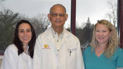 The Vein and Laser Center of New Jersey team: RMA Michelle, Dr. Dash, &amp; RVS Allyson