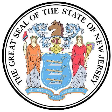 3rd grader in Virginia would like to learn about New Jersey NJ State Seal