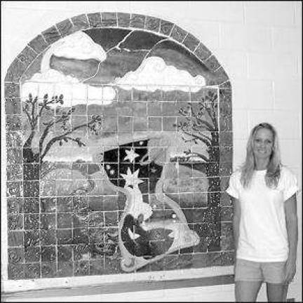 High Point High School students complete ceramic tile mural High Point High School students complete ceramic tile mural