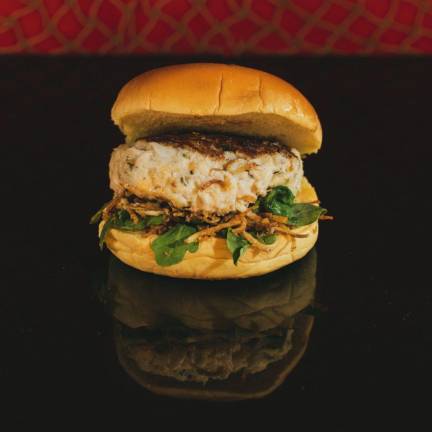 Taste your way through the fair Angry Archies’ crab cake. (Photo provided)
