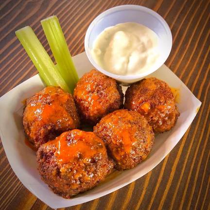 Taste your way through the fair Buffalo Chicken Chompers. (Photo provided)