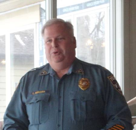 Sparta police chief retires Chief Ernie, relaxed and talking football