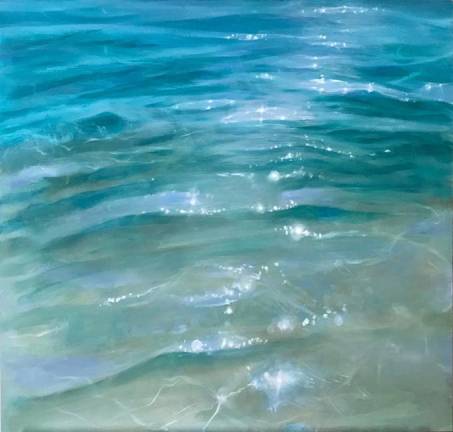 Elaine Kurie art on exhibit at George Segale Studio Shimmer by Elaine Kurie