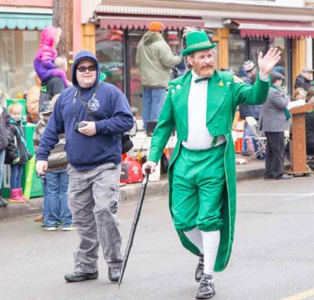 Annual St. Patrick's parade Saturday PHOTOS BY LAURIE GORDON A leprechaun marches in the annual Sussex County St. Patrick's Day Parade last year.