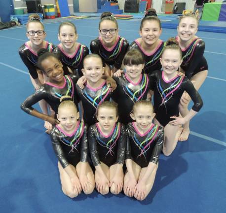 Local gymnasts to compete in nationals Westys USAIGC Team Photo. Back Row, from left: Elizabeth Byra, Lexi Ingoglia, Adrianna Barone, Samie Copley, Sabrina Dispenziere. Middle Row Olivia Fisher, Hanna Garofano, Rachael McKenna, Moya Lynch. Front Row: Hailey Jenkins, Molly Compa, Chelsea Smith