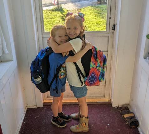 Sparta students start new school year SK2 Nikolas and Hazel are ready for first and third grade, respectively.