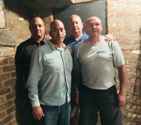 Helping the community on Independence Day From left, VFW Trustee John Finkeldie, Mohawk House Owner Steve Scro, Sparta Mayor Josh Hertzberg and VFW Commander Pete Litchfield. Photo by Amy Shewchuk