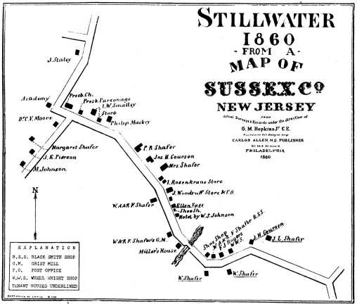 Stillwater map from 1860.
