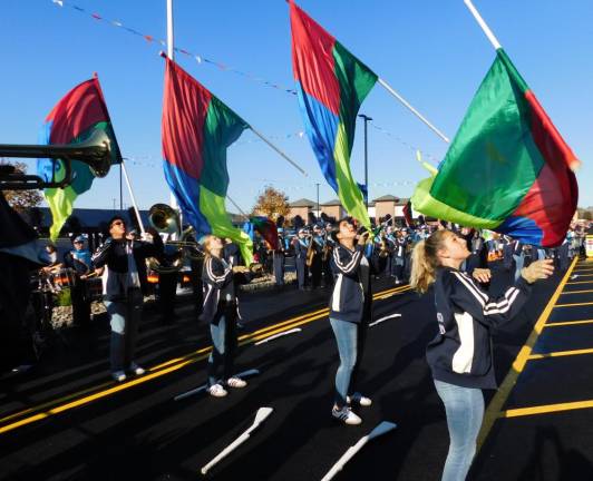 Sparta High School Marching Band at the ShopRite opening on Oct. 23, 2019.