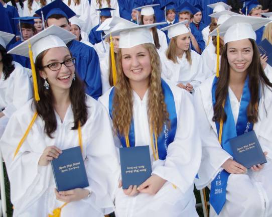 Sparta class of '15 graduates Sparta High School graduates Veronica Labelle, Kalin Hagedorn and Lauren Scaglione.