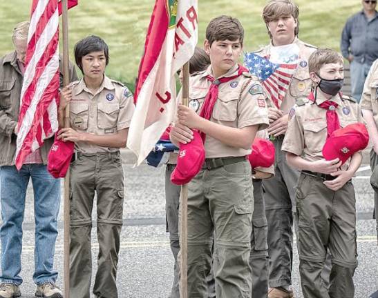 Scouts at VFW Memorial Day Ceremony
