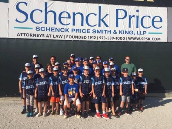 Four Sparta Little League All-Star teams attended anAugust 31, 2019 Sussex County Miners game at Skylands Stadium in Augusta, NJ. thanks to a local law firm.