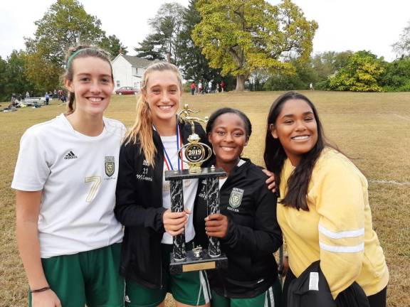 Veritas to hold open house on Feb. 3 Veritas senior girls soccer players accept their championship trophy at the Garden State Association of Christian Schools tournament this past Fall.