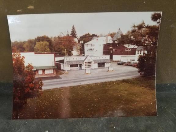 Carl's Auto Body, taken in the 1980s from the Lake Mohawk Boardwalk.