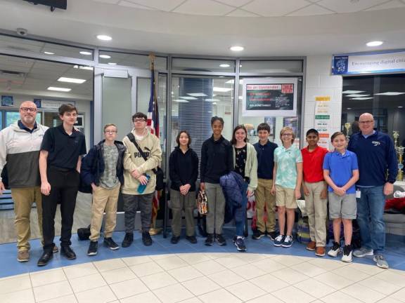 From left are Jason Kopp, Logan Fadil, Sergey Gekht, Josh Wright, Abigail Juan, Victoria Tynes, Sara Schwarz, Charles Scholl, Jake Hamilton, Ajay Persaud, Michael Iudica and Robert Gilmartin.