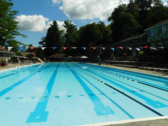 The Lake Mohawk Pool, reacquired by the Lake Mohawk Country Club in April, was rededicated by LMCC trustees and the Lake Mohawk Historic Committee on Saturday, Aug 24, 2019.
