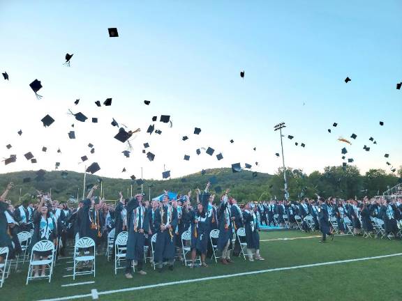 Congratulations to Sparta High School’s Class of 2022 Sparta High School Class of 2022 throws their caps in triumph.