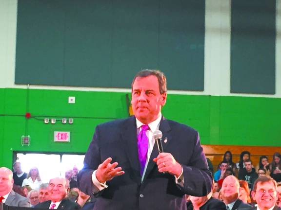 Christie engages crowd at Town Hall