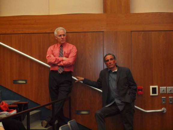 A bit of Hollywood comes to the high school Sparta teacher John Hier and actor Artie Pasquale.
