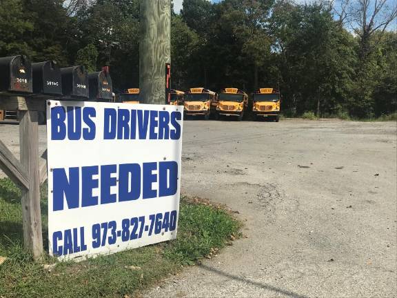 Bus drivers needed sign in Franklin, NJ