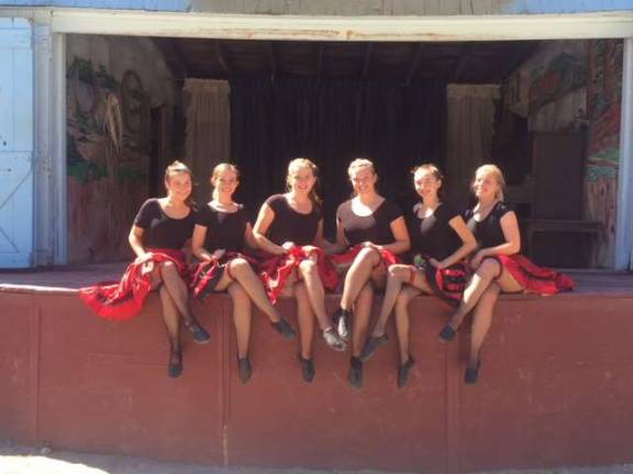 Hopatcong woman can-cans at Wild West City The Can-Can girls at Wild West City. From left, Maria Cunneely, Paige Ewer, Katie Benson, Samantha Schuman, Taylor Wheeler and Kate O’Brien.