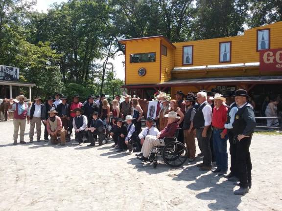 Group photo on Aug. 4, 2019 at Michael Stabile Jr tribute at Wild West City.