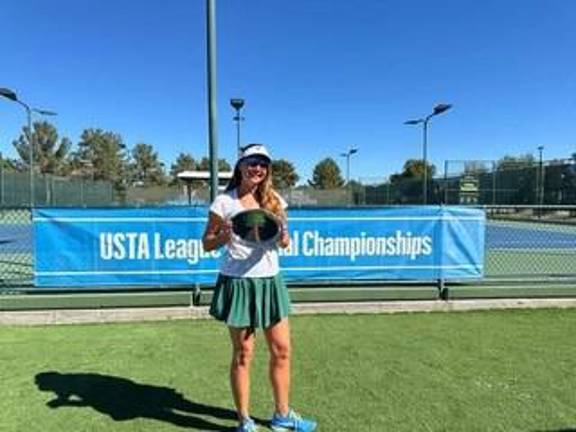 Sparta resident wins national title Sparta resident Alexandra Miller Clark is shown after helping lead Team Smillie to a national women’s tennis over-40 championship.