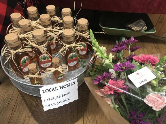 The sweet side of business: Redshaws Flower Shop Local honey is also available at Redshaws.