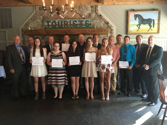 Group supporting first responders awards scholarships The 200 Club scholarship awards night at Mohawk House. From left, back row: Bob Charleton, Steve Scro, Tom Ryan, Brett Conrads, Eskill “Skip” Danielson Robert Osborne, Matthew Sunda, John Drake, Brandon Posey, Pat Armini and Tony Torre. Front row: Arielle Aigotti, Kathleen Reidmiller, Katherine Rozek, Caileen Vaughan and Katharine Campion. Photo by Amy Shewchuk