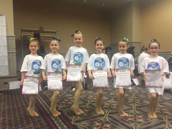 The Perfect Pointe Biddi group after completing the Ready, Set, Dance Convention classes at NYCDA.