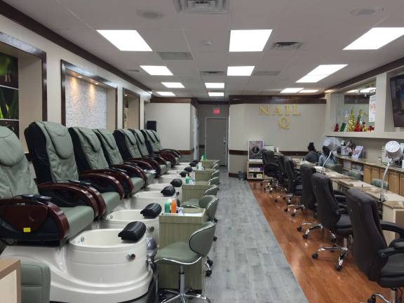 Recently renovated, Nail Q reopens for business The renovated interior of Nail Q.