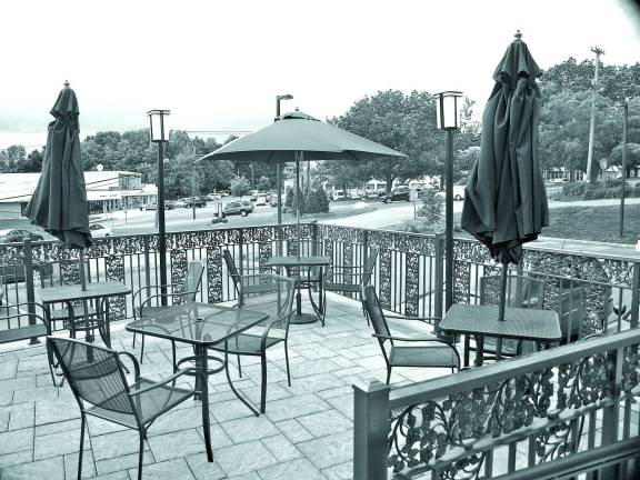 Sparta Diner to mark one year anniversary The outdoor patio of the Sparta Classic Diner.
