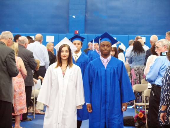 Pope John XXIII High School commencement Students begin the procession to receive their diplomas Photos by George leroy Hunter