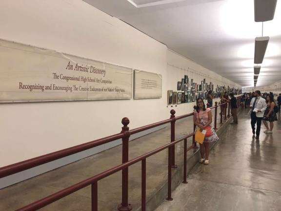 Pope John grad has painting hung in US Capitol Thousands of people go through the Cannon Tunnel at the Capitol where Talon's painting is on display