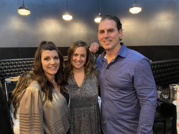 From left, Christina Longo, Dana Dumpert and Rob Meara pose on election night. (Photo by Deirdre Mastandrea)