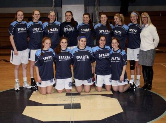 Hoops preview for Sparta HS girls, boys Last year's SHS girls basketball team with Coach Catherine Wille. Last year the team was 17-9. Many varsity veterans are returning for this season.