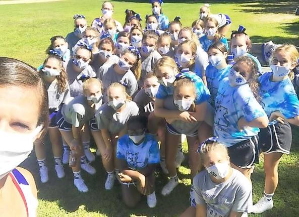 Kittatinny Regional High School Cheer Team enjoy camp at Fairview Lake YMCA (Photo courtesy of Sam Lupo)