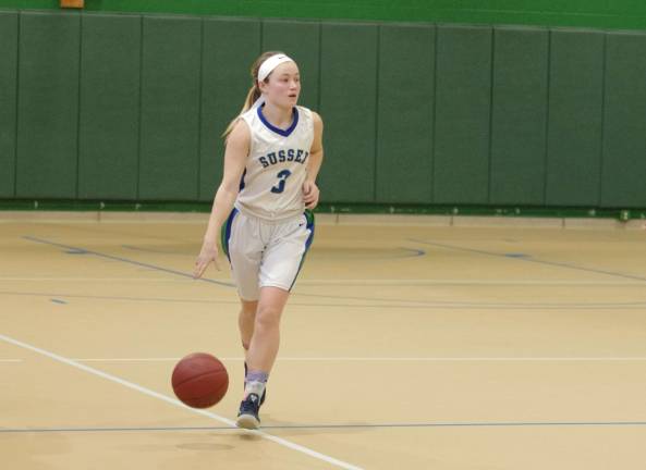 Camden beats Sussex in girls hoops Sussex County's Brielle Hilbert scored the 1000th point of her college career. Photos by George Leroy Hunter