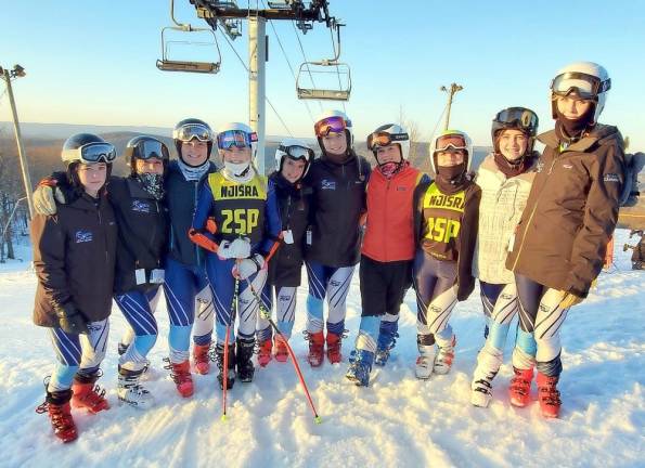 The Sparta High School girls ski team is ranked seventh.