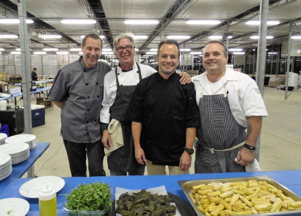 'Shoot 7 Taste' fundraiser Chefs Rich Hashway, Krave Café & Caterers and wheelHouse Kitchen + Bar, Kirk Avondoglio, Perona Farms, Andre de Waal, Andre’s Lakeside Dining, and Brad Boyle, Salt, will cater the Harvest Shoot on behalf of Project Self-Sufficiency.