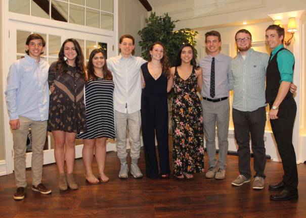 Pass It Along honors its volunteers Pass It Along Scholarship Recipients Left to Right: Robby Russo, Jaida White, Victoria Montesano, Landon Nalavany, Madelyn McEllen, Jamie Rennie, GianLuca Bivona, Daniel Baker and Tyler McGinnis.