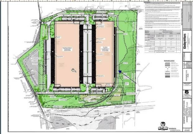 The initial plans for the warehouse at 33 Demarest Road.