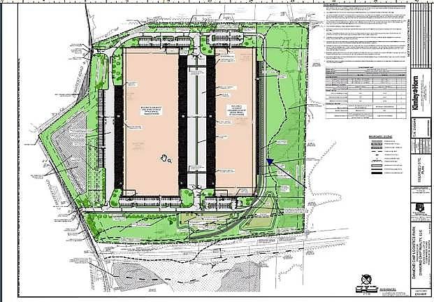 The preliminary plans for the warehouse.