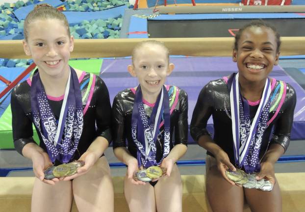 Westys wins medals at regional championships Winning gymnasts, from left: Lexi Ingoglia, Chelsea Smith and Olivia Fisher Photo by Paedyn Babcock