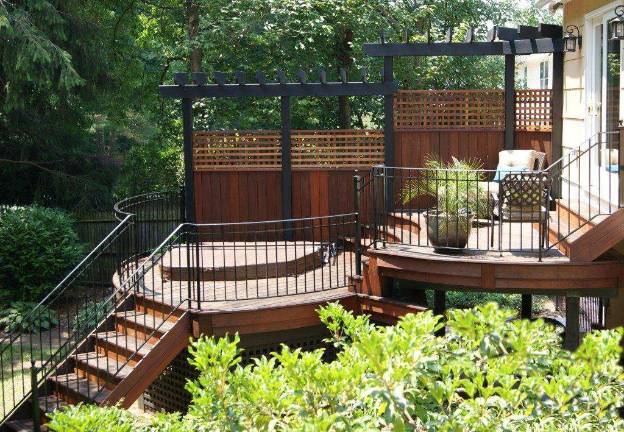 Sparta company places first in contest Deck builders wins in three categories at state-wide competition This won best wood deck under 250'. The multi-level deck includes a covered hot tub.