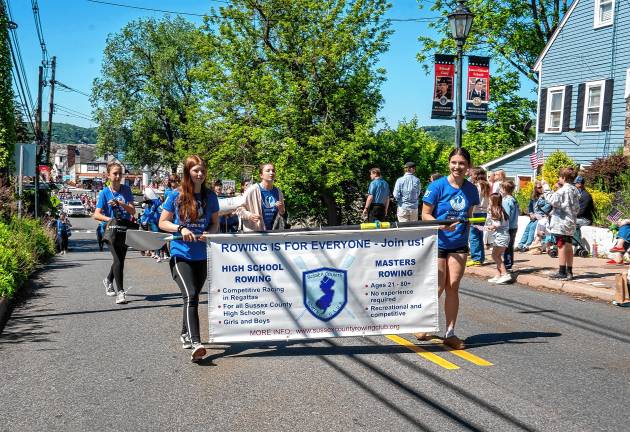 Photos: Memorial Day Parade Rowing Club members march in the parade.