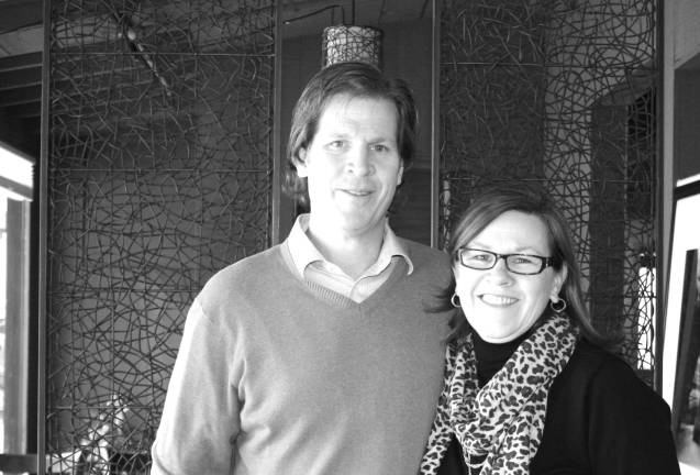 Grand opening at St. Moritz Keith and Marcella Holmes