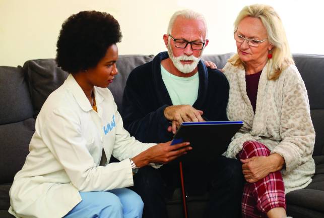 VNA Helps Family Caregivers VNA supports homebound seniors and those who serve as their family caregivers. Free and reduced-cost services may be available to those who qualify.<i> </i>