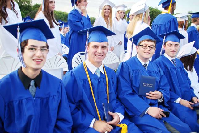 Sparta class of '15 graduates Sparta High School graduates Jonathan Baker Peters, Thomas Bais, Raphael Asfour and Anthony Argula.