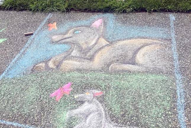 Sidewalk art at a previous festival (Vernon Chamber of Commerce)
